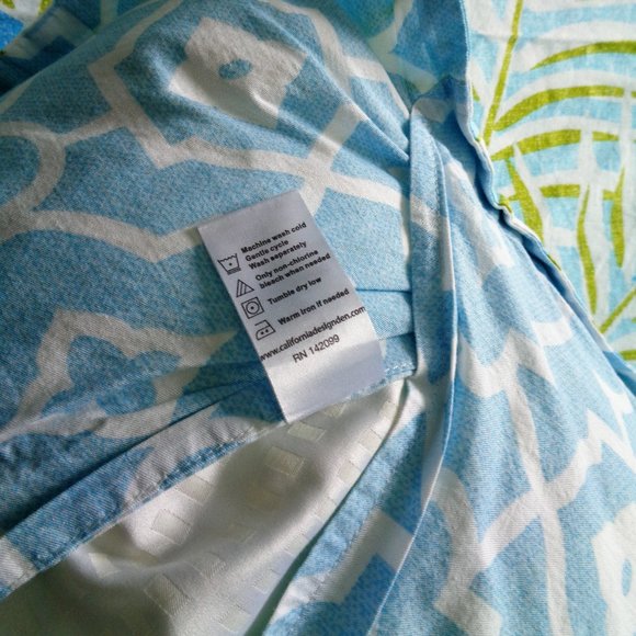 Tropical vibes reversible full queen duvet cover 3 pieces - Picture 4 of 13